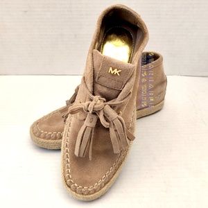 Michael Kors Kendrick Suede Lace-Up Hidden Wedge